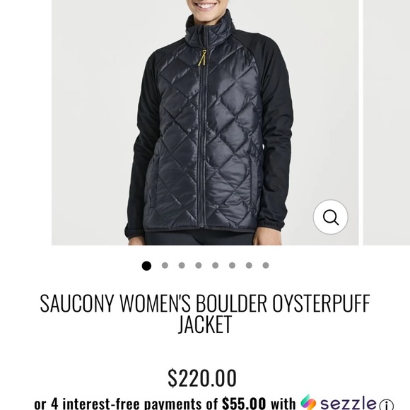 SAUCONY WOMEN'S BOULDER OYSTERPUFF JACKET XS in black - Picture 11 of 14